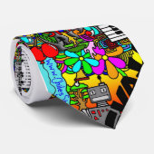 Kleurrijk Stropdas. Stropdas (Opgerold)