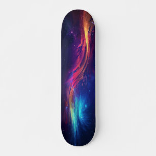Kleurrijk stuk Abstract schilderij Galaxy Art Persoonlijk Skateboard