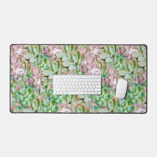 Kleurrijk Succulent Bureaumat (Keyboard & Muis)