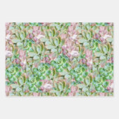 Kleurrijk Succulent Inpakpapier Vel (Voorkant)