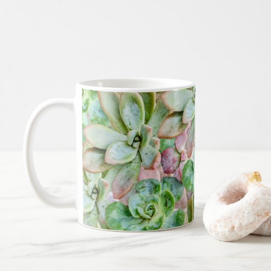 Kleurrijk Succulent Koffiemok (Met donut)