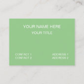 Kleurrijk Succulent Visitekaartje (Achterkant)