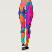 Kleurrijk Sunset Uitzicht Leggings (Achterkant)