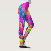 Kleurrijk Sunset Uitzicht Leggings (Rechts)