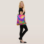 Kleurrijk Sunset Uitzicht Tote Bag (Op model)