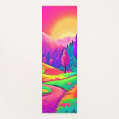 Kleurrijk Sunset Uitzicht Yogamat (Voorkant)