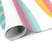 Kleurrijk surfplankpatroon cadeaupapier (Rol Hoek)