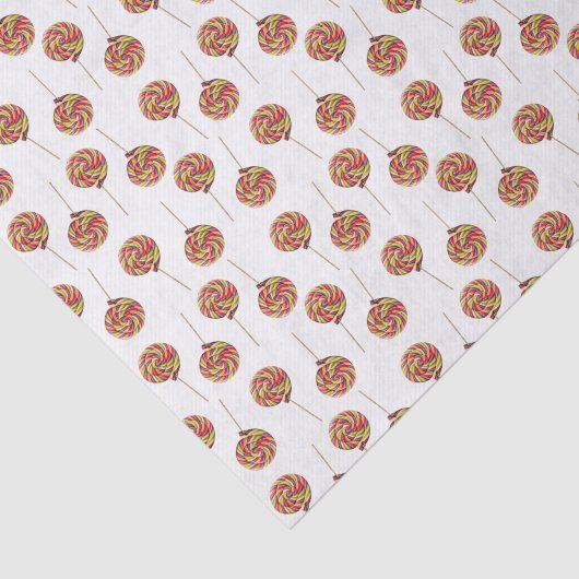 Kleurrijk Swirl Lollipop Tissue Paper Tissuepapier (Detail)