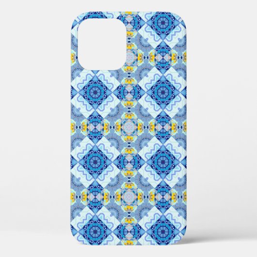 Kleurrijk symmetrisch naadloos patroon, ontwerp in Case-Mate iPhone case (Achterkant)