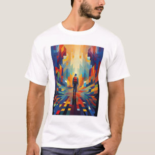 kleurrijk t-shirt