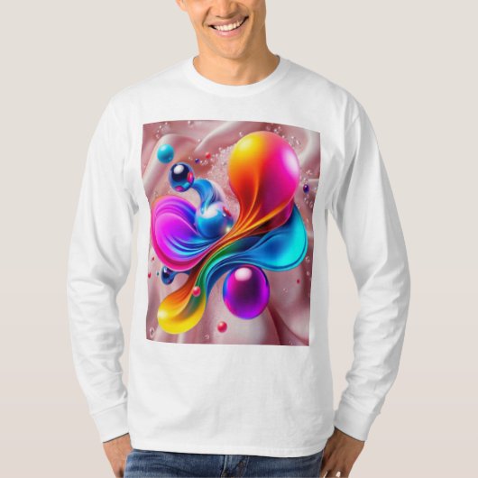 Kleurrijk  t-shirt (Voorkant)