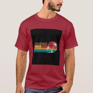 Kleurrijk T-shirt met zomerse illustraties