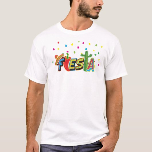 Kleurrijk t-shirt van Fiesta (Voorkant)