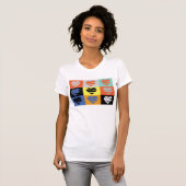 Kleurrijk T-shirt voor het hart (Voorkant volledig)