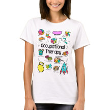 Kleurrijk T-shirt voor Kinderergotherapeuten