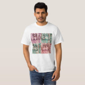 Kleurrijk T-shirt voor mannen (Voorkant volledig)