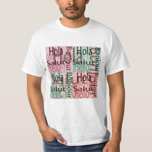 Kleurrijk T-shirt voor mannen (Voorkant)