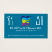 Kleurrijk Tandartslogo | Hulpmiddelen Visitekaartje (Voorkant)