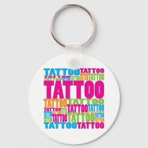 Kleurrijk Tattoo Sleutelhanger