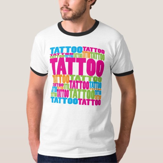 Kleurrijk Tattoo T-shirt (Voorkant)