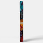 Kleurrijk teckel portret Case-Mate iPhone case (Achterkant / Links)