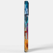 Kleurrijk teckel portret Case-Mate iPhone case (Achterkant / Rechts)