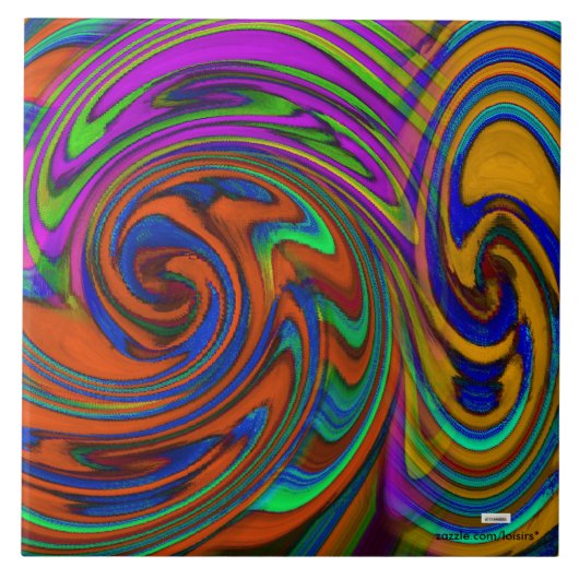 kleurrijk tegeltje (Voorkant)