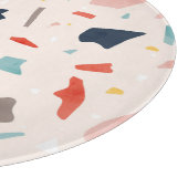 Kleurrijk terrazzo: naadloze rotsfragmenten. snijplank (Hoek)