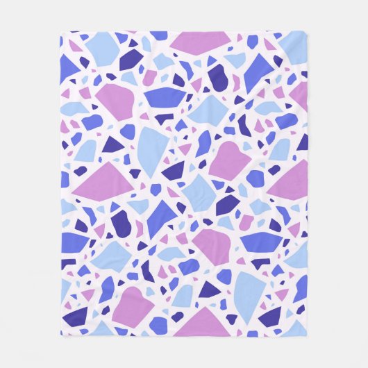 Kleurrijk Terrazzo Patroon Fleece Deken (Voorkant)