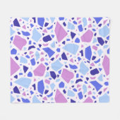 Kleurrijk Terrazzo Patroon Fleece Deken (Voorkant (Horizontaal))