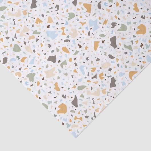 Kleurrijk Terrazzo Patroon Tissuepapier (Detail)