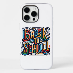 Kleurrijk 'Terug naar School' Design iPhone 16 Pro Max Hoesje