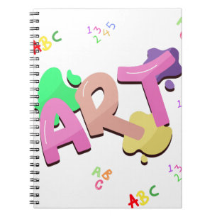 Kleurrijk 'Terug naar school' kunst ontwerp. Notitieboek
