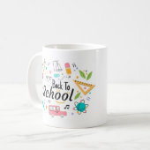 Kleurrijk Terug naar School Teacher Mok (Voorkant links)