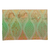 Kleurrijk textielontwerp met ingewikkelde bloemen kussensloop (Voorkant-Rechts)