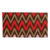 Kleurrijk textielpatroon met ingewikkelde flora kussensloop (Achterkant-Rechts)