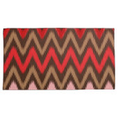 Kleurrijk textielpatroon met ingewikkelde flora kussensloop (Voorkant-Rechts)