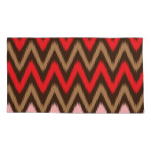 Kleurrijk textielpatroon met ingewikkelde flora kussensloop (Achterkant-Links)