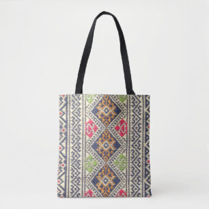 Kleurrijk Thailand tapoppervlak dicht bij vinta Tote Bag