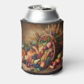 Kleurrijk/Thanksgiving/Cornucopia/Herfst Blikjeskoeler (Blikje Achterkant)