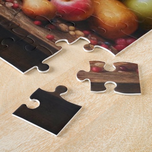 Kleurrijk/Thanksgiving/Cornucopia/Herfst Legpuzzel (Zijkant)