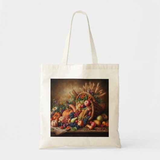 Kleurrijk/Thanksgiving/Cornucopia/Herfst Tote Bag (Voorkant)
