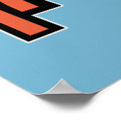 Kleurrijk Thunderbird ontwerp Poster (Hoek)