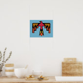 Kleurrijk Thunderbird ontwerp Poster (Keuken)