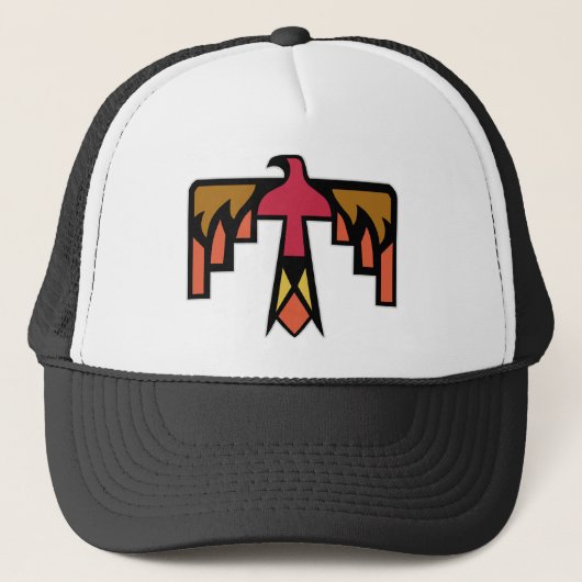 Kleurrijk Thunderbird ontwerp Trucker Pet (Voorkant)
