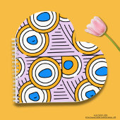 Kleurrijk Tibetaans abstract kunstwerk Modern Notitieboek