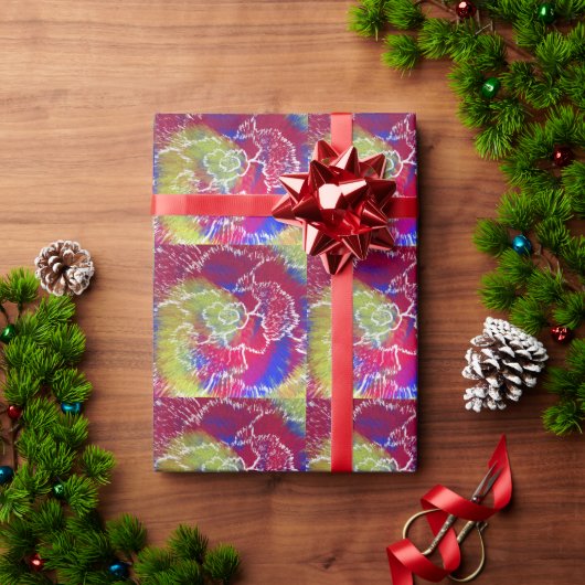Kleurrijk Tie-Dye Inpakpapier (Feestdagen Geschenken)