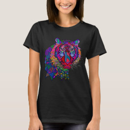 Kleurrijk Tijger T-Shirt