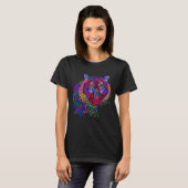 Kleurrijk Tijger T-Shirt (Voorkant volledig)