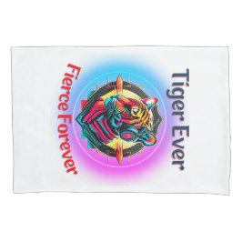 Kleurrijk tijgergezicht kussensloop